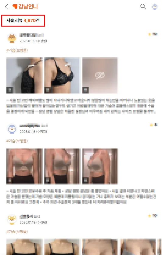 가슴수술잘하는곳, 어플/커뮤니티에서 간과하는 병원 특징 2가지. — 본문 이미지 3