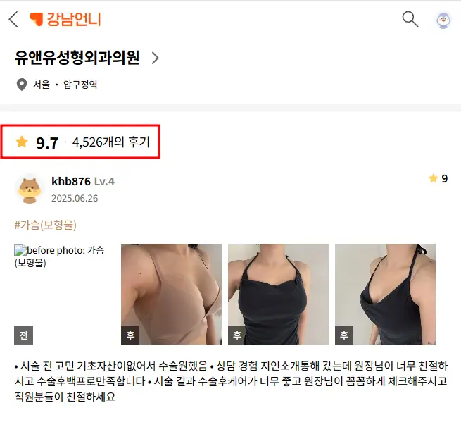 작년 - 보형물 성형 총 3,023건 진행