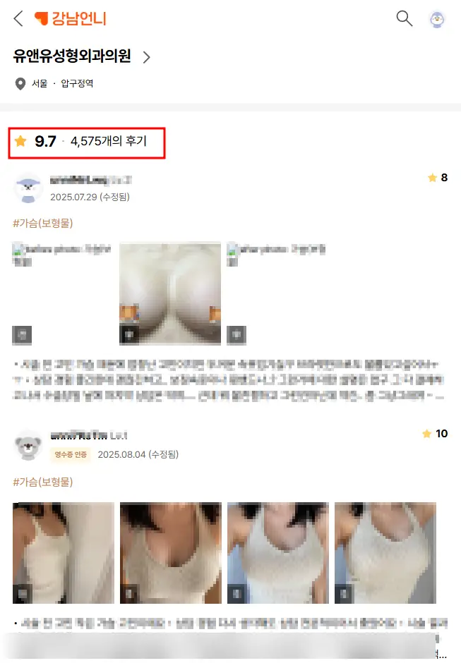 20년간 가슴성형만을 연구해온 기록