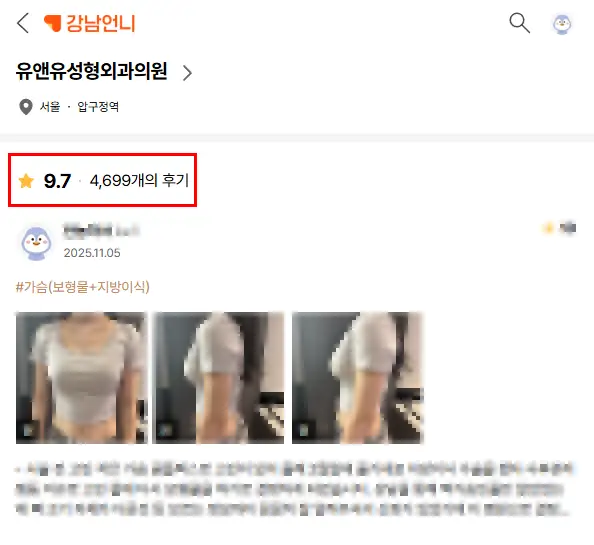 압구정가슴성형외과, 수술 원장 후기만 보고 방문하면 된다는 착각 — 본문 이미지 2