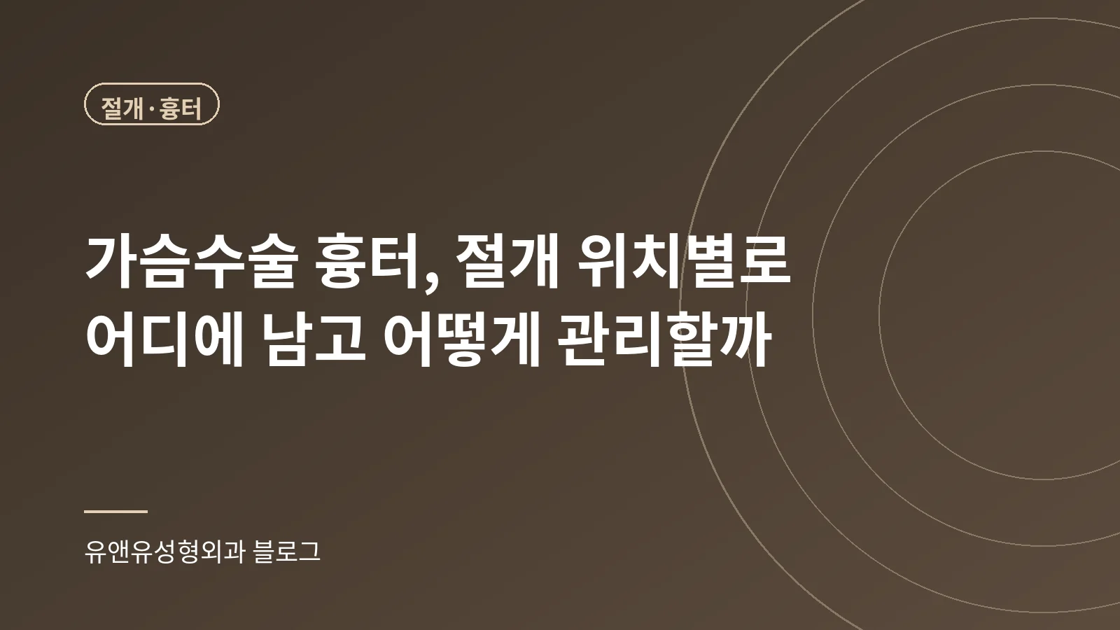 가슴수술 흉터, 절개 위치별로 어디에 남고 어떻게 관리할까 표지 이미지